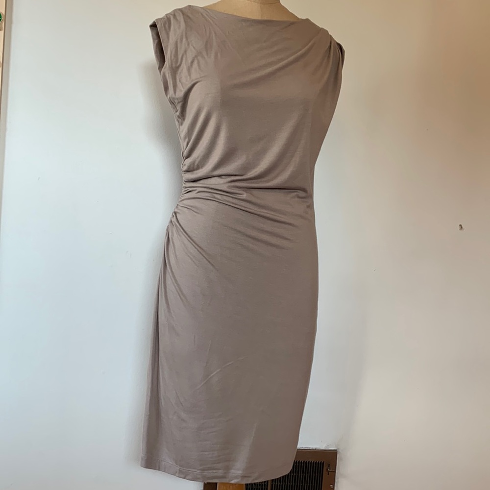 Boat neck dress